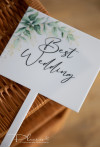 Tabliczka  Best Weding do fotobudki i na oczepiny