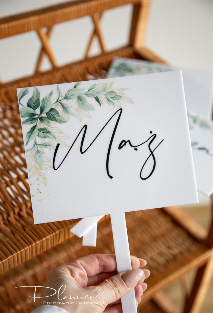 Tabliczka Mąż do fotobudki i na oczepiny