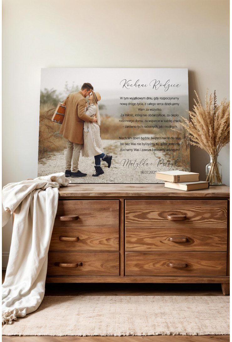 Obraz na płótnie dla rodziców