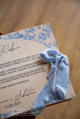 Album dla rodziców Toile De Jouy ze wstążką