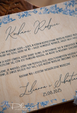 Album dla rodziców Toile De Jouy Podziękowania dla rodziców