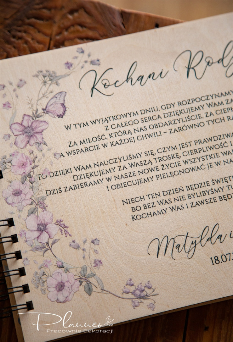 Album dla rodziców Bridgertonowie kwiaty