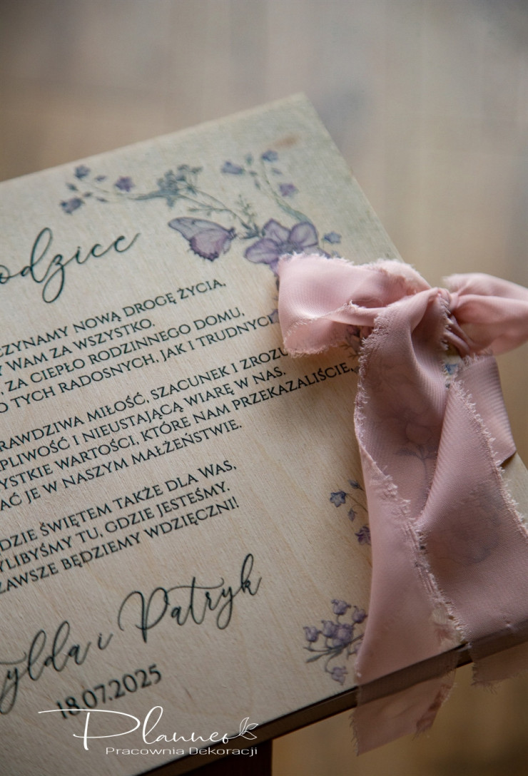 Album dla rodziców Bridgertonowie wstążka szyfonowa