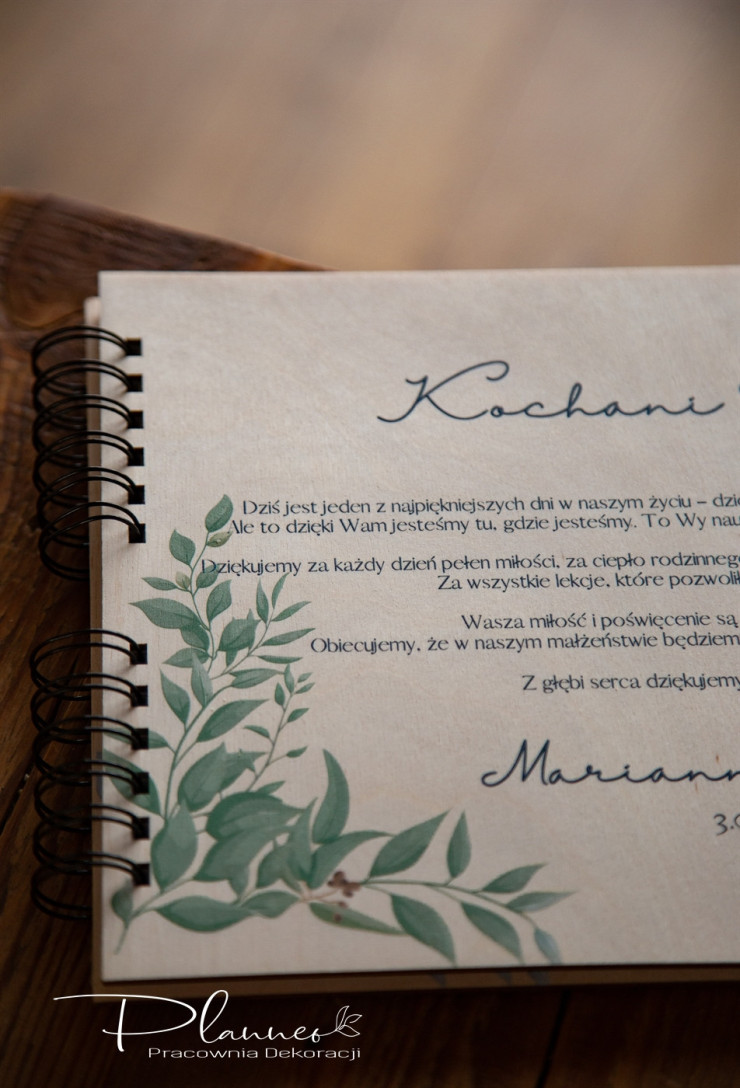 Album dla rodziców Zielone Liście sprężyna