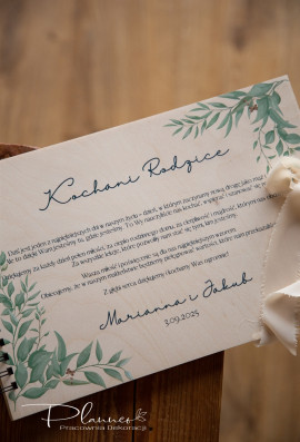 Album dla rodziców Zielone Liście życzenia