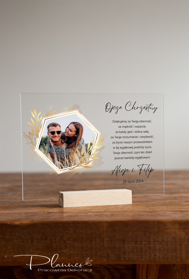 Podziękowania dla Chrzestnych heksagon