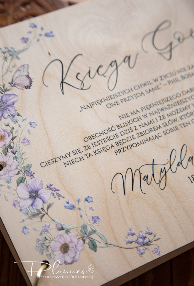 Księga Gości Bridgertonowie ze wstążką szyfonową