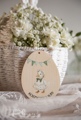 Zawieszka jajko gąska z fartuszkiem