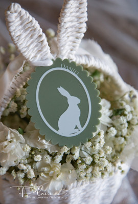 Zawieszka z kolorową falbanką zielona