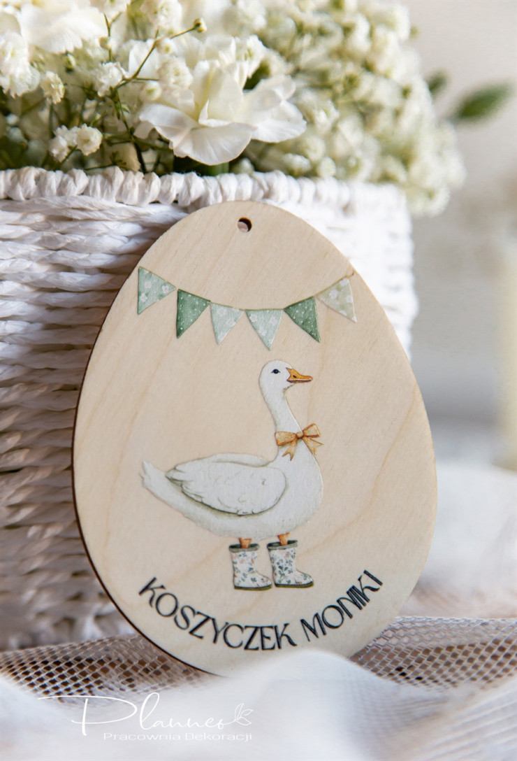 Zawieszka jajko z gąską w butach