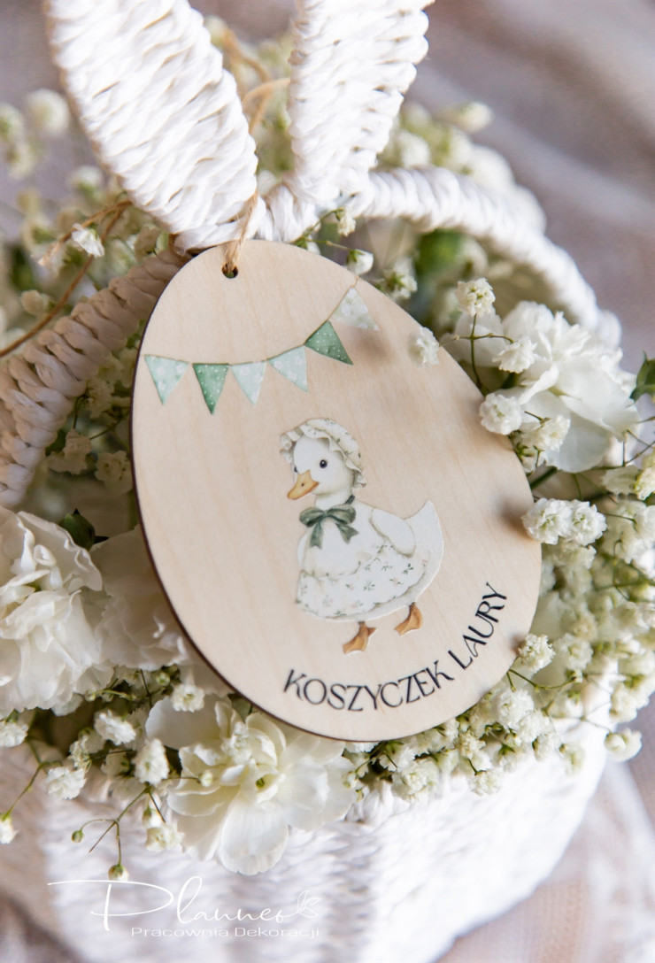 Zawieszka jajko z gąską w faruchu