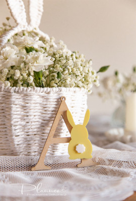 Literki z kolorowym zajączkiem A