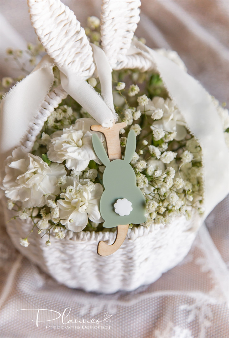 Literki z kolorowym zajączkiem