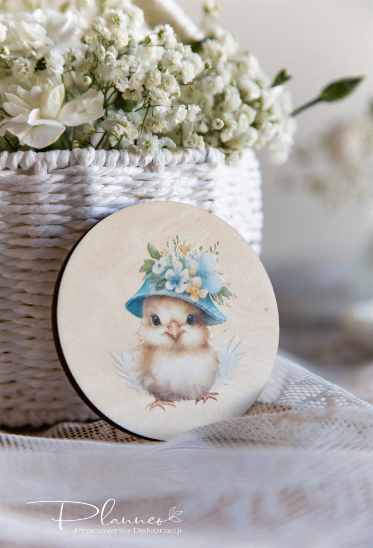 Podkładki pod kubek Niebieski Zając Kurczak