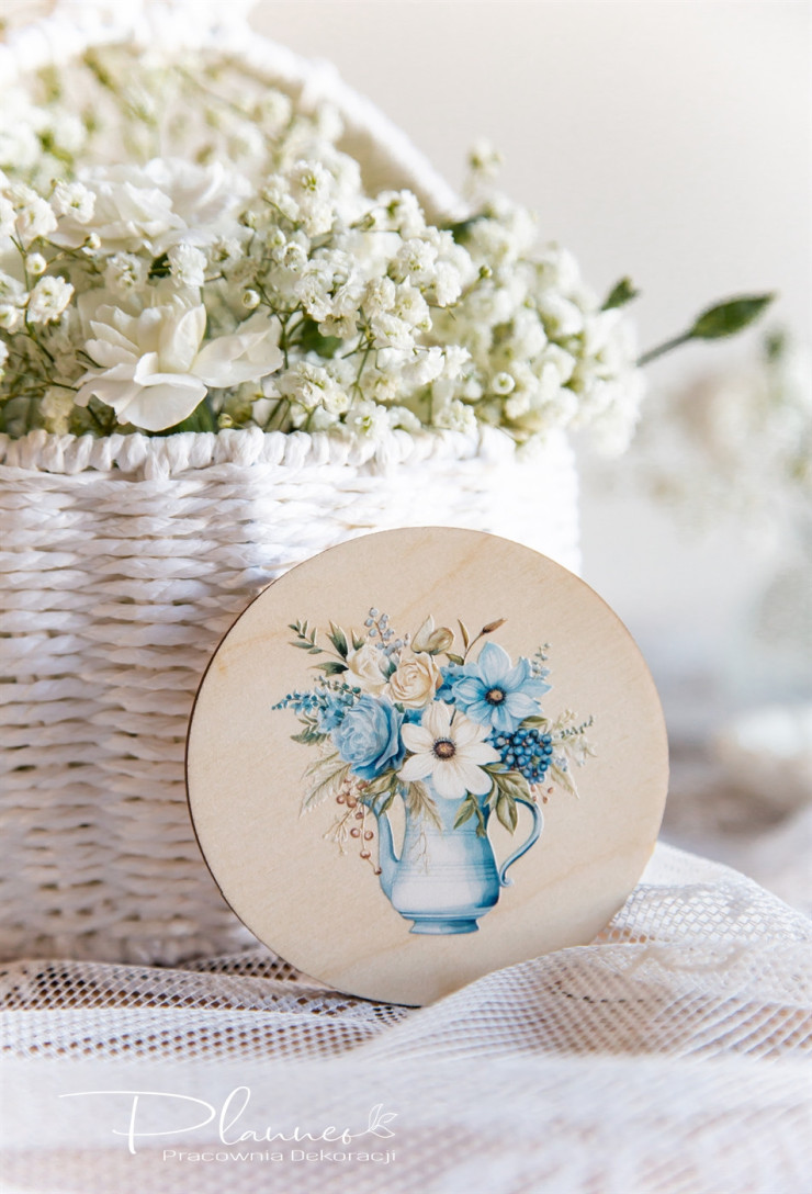 Podkładki pod kubek Niebieski Zając Dzbanek