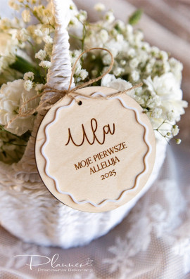 Zawieszka Moje Pierwsze Alleluja w ramce