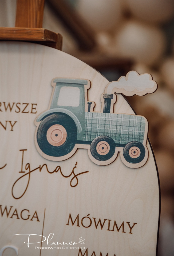 Tablica umiejętności Farma traktor