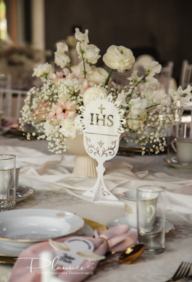 Kielich IHS z plexi do postawienia