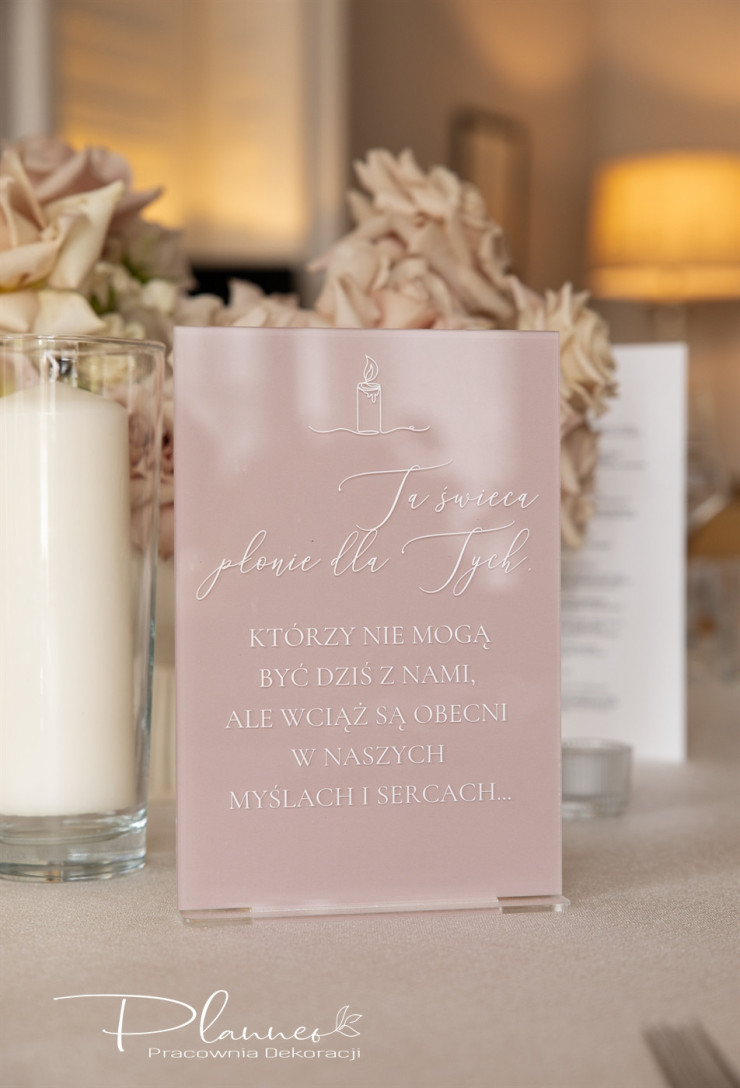 Ta świeca płonie wzór Świeca