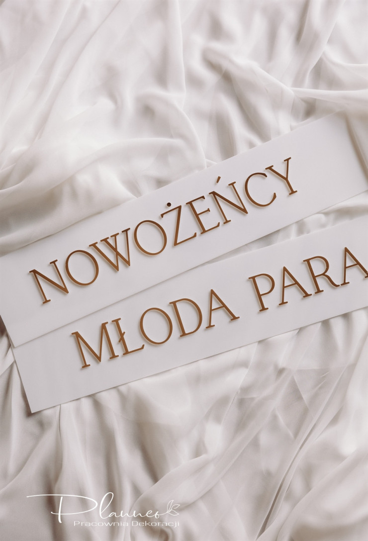 Tablica rejestracyjna elegancka złote napisy