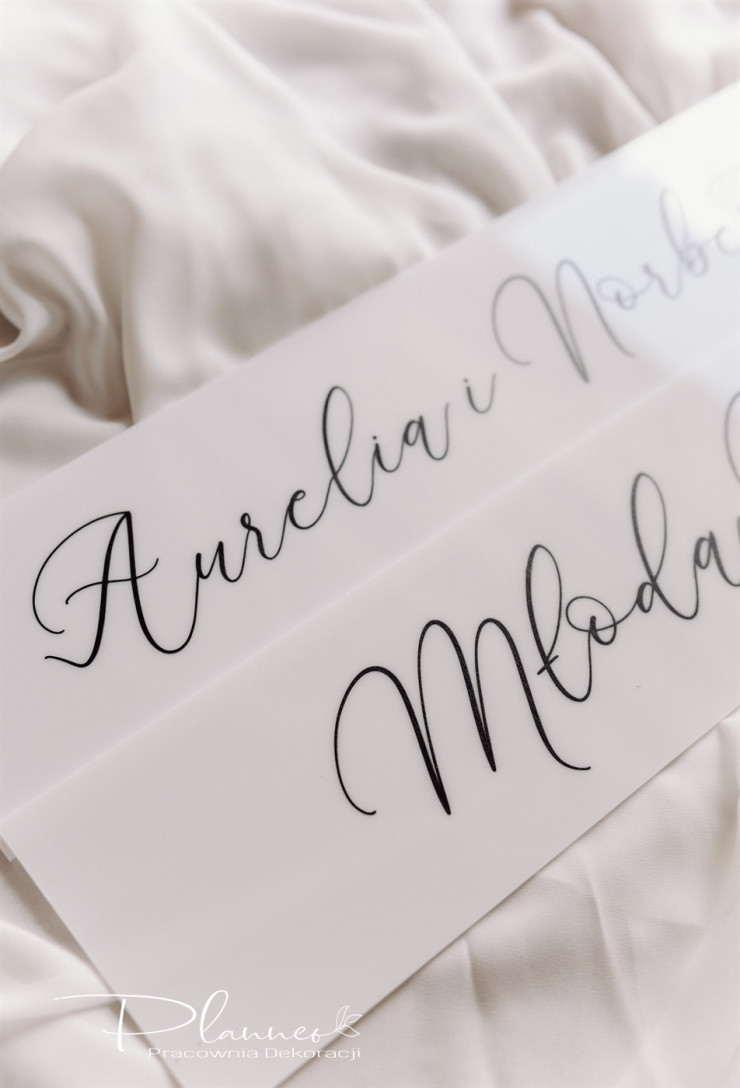 Tablica rejestracyjna elegancka