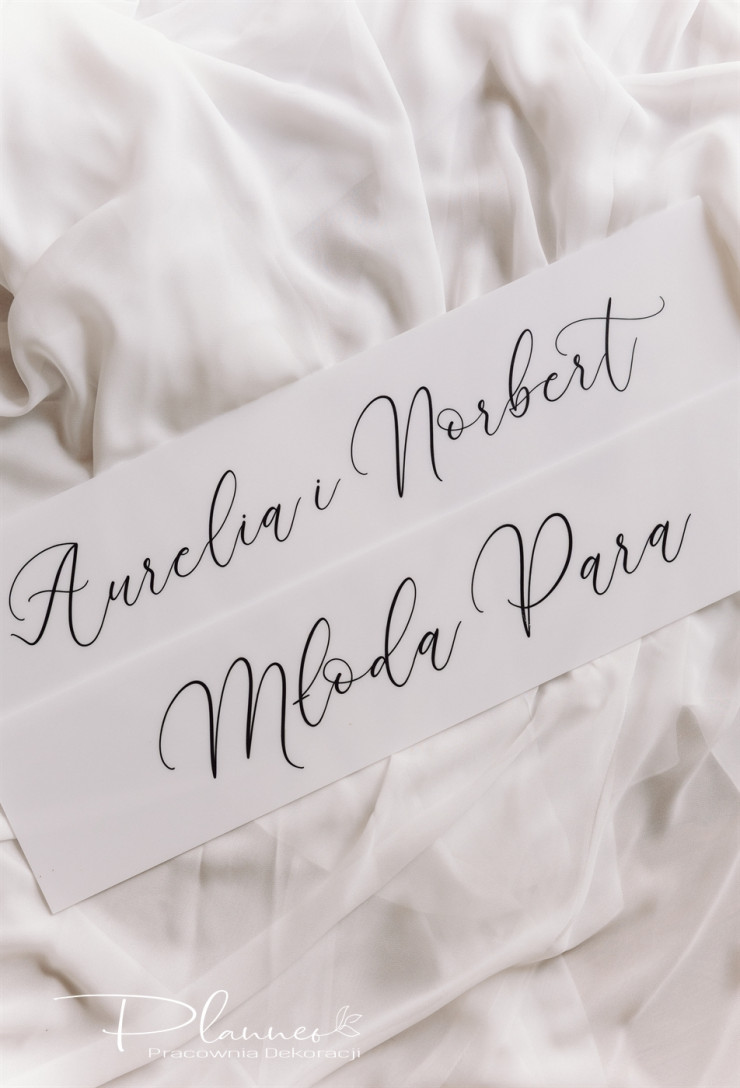 Tablica rejestracyjna elegancka imiona