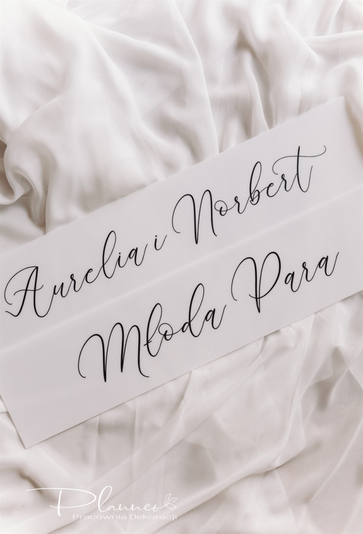 Tablica rejestracyjna elegancka imiona