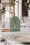 Numerki na stół weselny Zielone 1