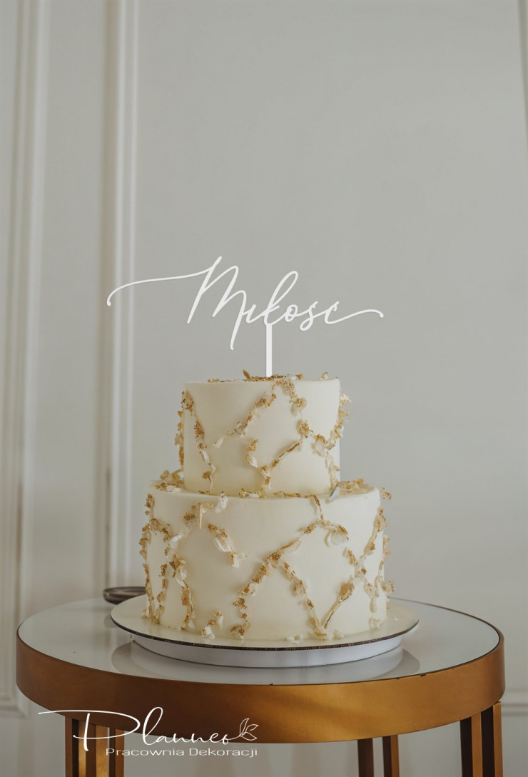 Topper Miłość pisany plexi