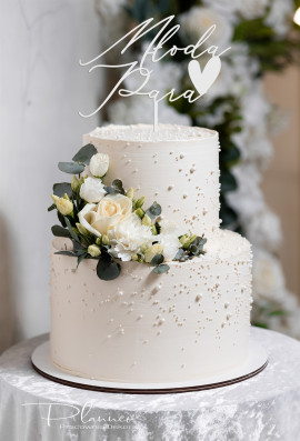 Topper Młoda Para z sercem