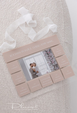 Obraz Kochani Rodzice, dziękujemy Wam za... eleganckie beżowe kafelki