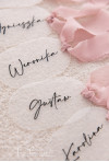 Elegancka winietka ślubna na folii