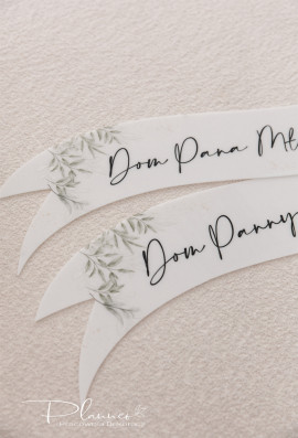 Wstęgi drukowane Dom Panny Młodej i Dom Pana Młodego eleganckie