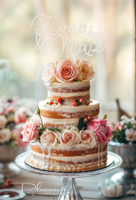 Topper Żona i Mąż z sercem