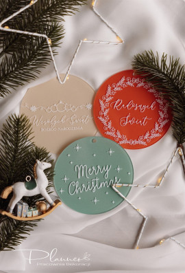 Bombki akrylowe z Twoim Logo kolorowe