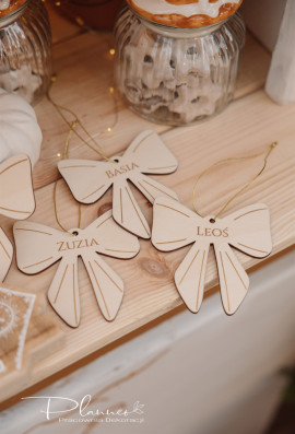 Zawieszki prezentowe Kokardki