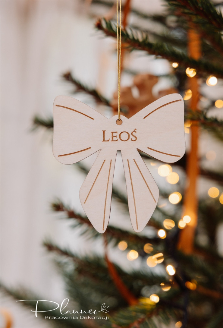 Zawieszka prezentowa Kokarda ze sklejki