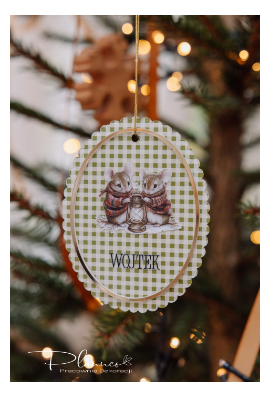 Bombka Kratka Świąteczna zielona