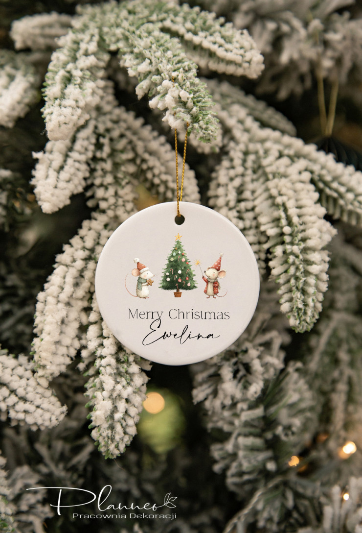 Bombka ceramiczna Myszki