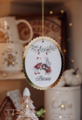 Bombka akrylowa Gąska z Królikiem