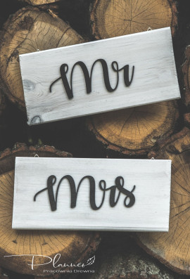 Tabliczki Mr Mrs