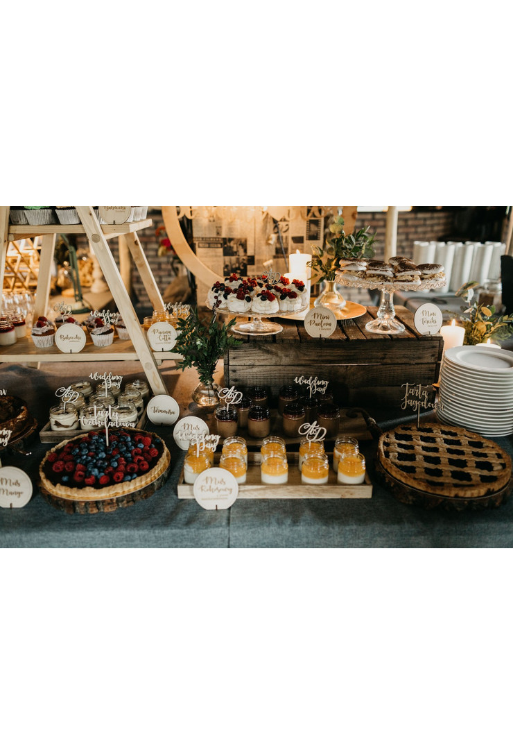 Etykietka ze słodkościami